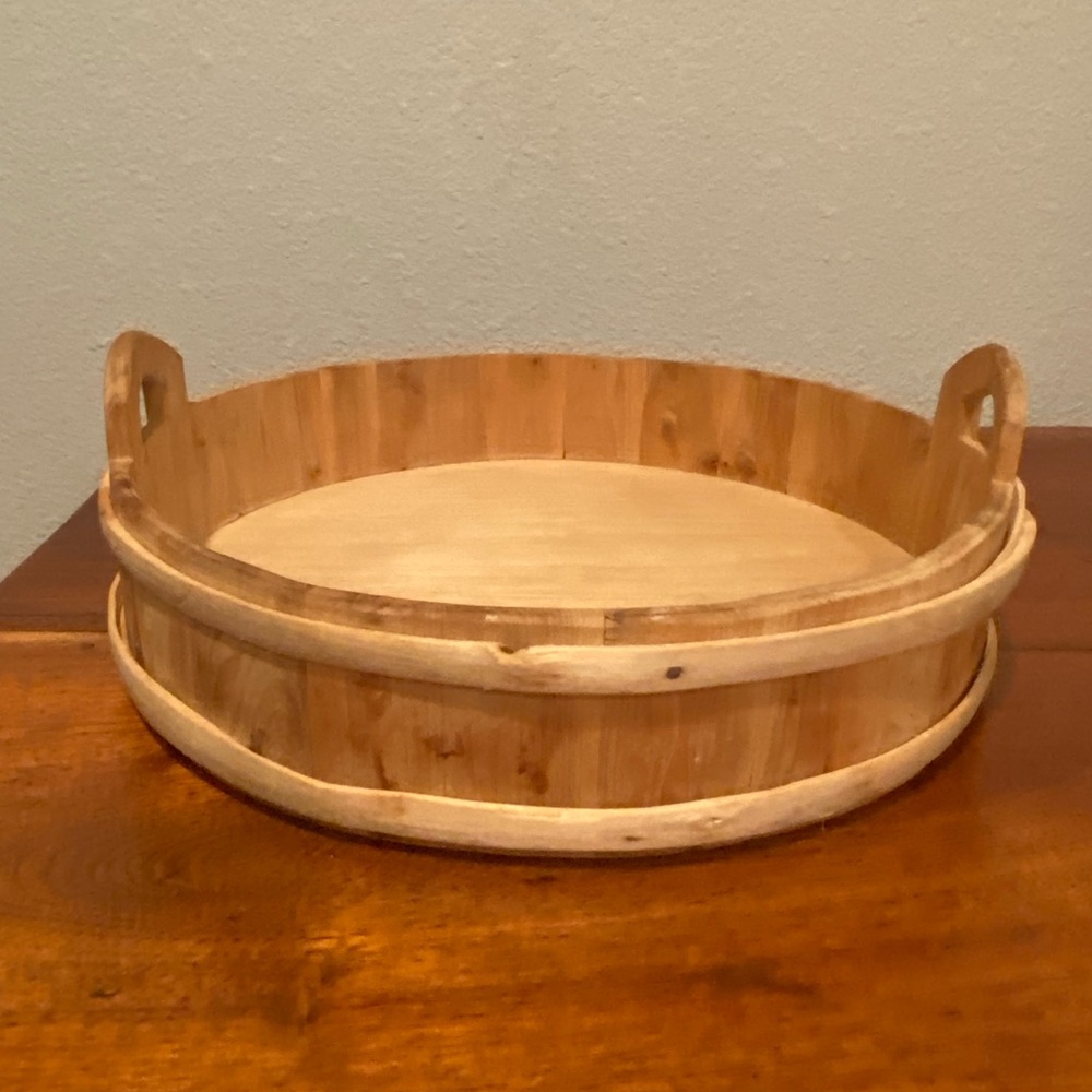 Vintage Norwegian Hand Made Barrel Tray